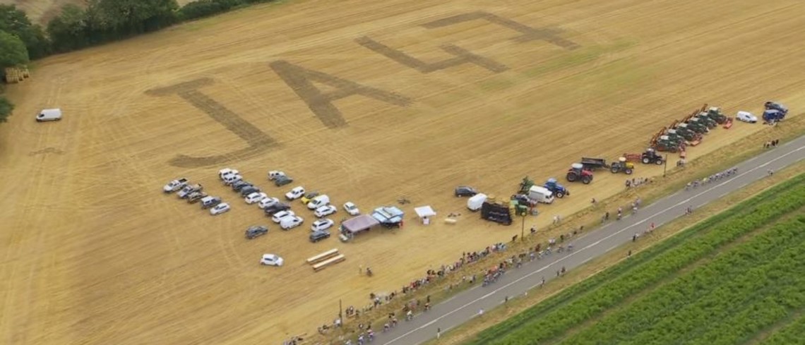 Fresque des jeunes agriculteurs du Lot-et-Garonne.