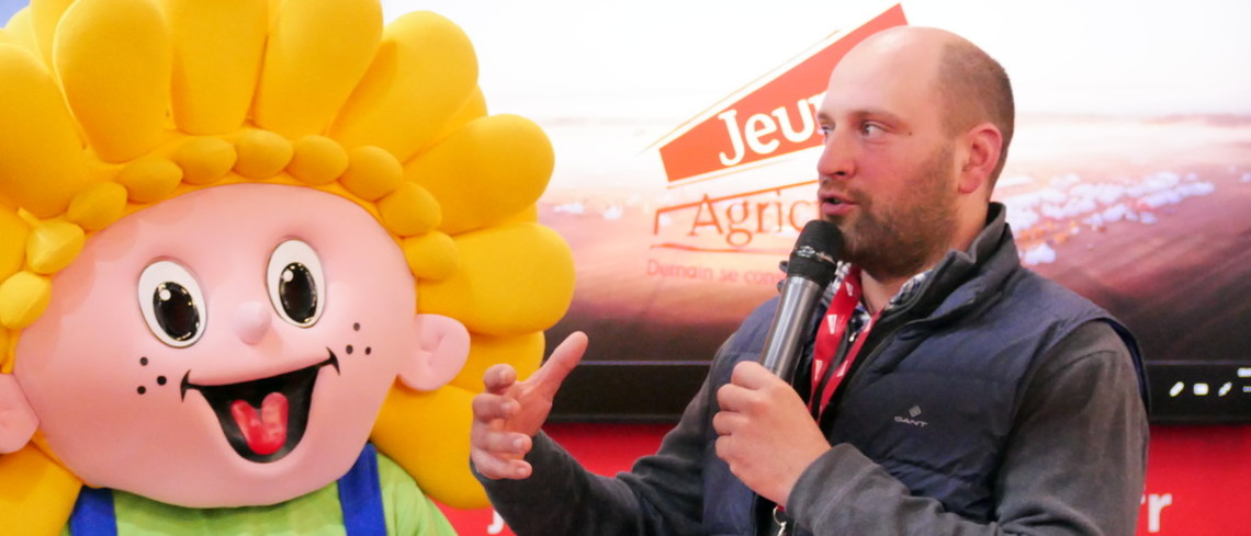 Charles Perdereau, président des Jeunes Agriculteurs du Loiret, présente la prochaine édition des Terres de Jim.