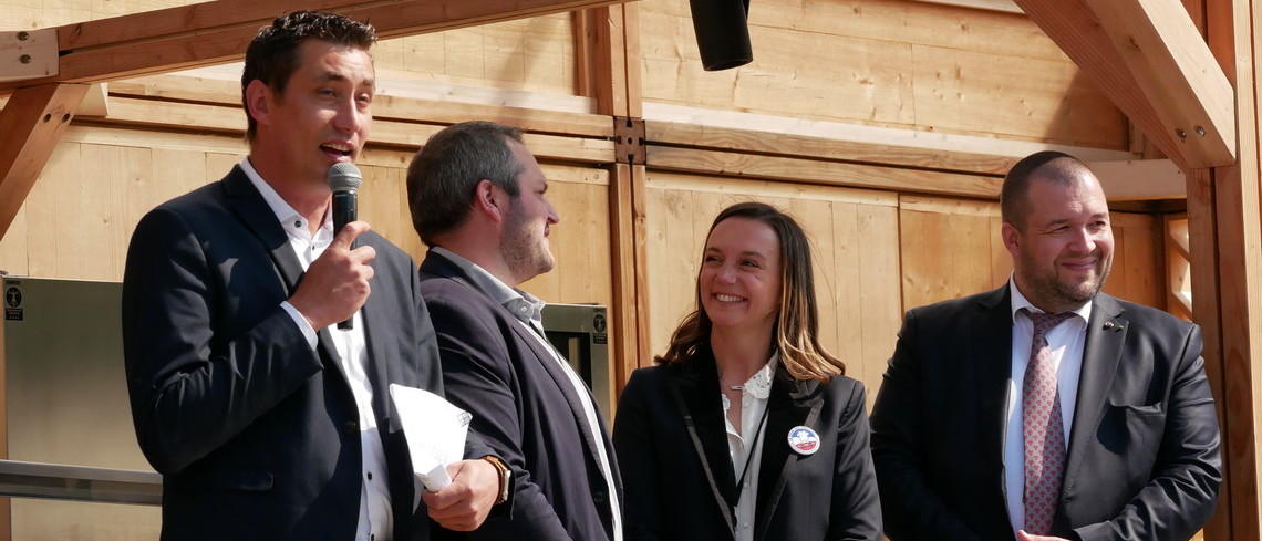 Samuel Vandaele, Arnaud Gaillot, Élise Grandidier et Guillaume Gomez